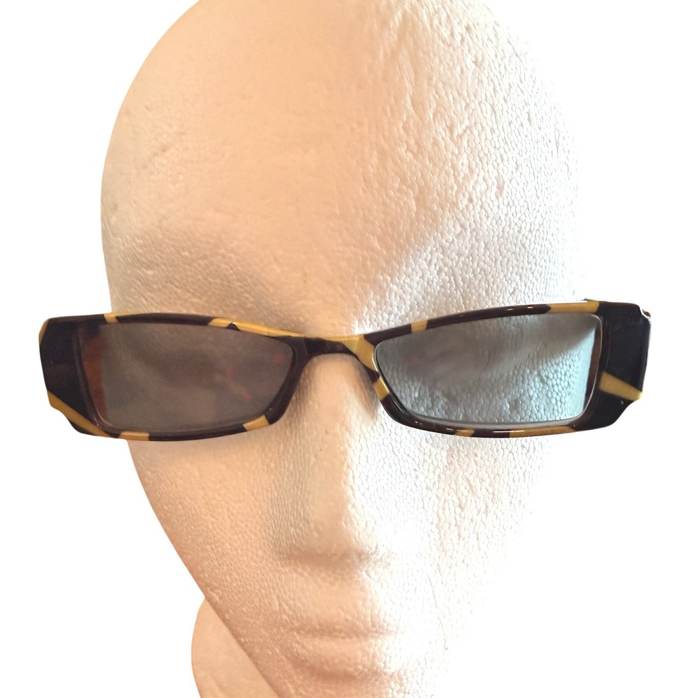 Geometric Giraffe Print Rectangle Reading Glasses‎ +2.25 Black Tan R589STC